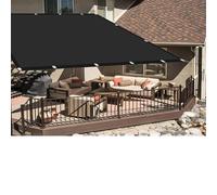 Bâche D'Ombrages Voiles Solaire 1 x 5.5 m Tissu Polyester UV Protection avec Oeillets Toiles D'Ombrages La Couverture Végétale pour Serre et Pergola, Noir