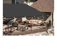 Bâche D'Ombrages Voiles Solaire 3.6 x 9 m Tissu Polyester UV Protection avec Oeillets Toiles D'Ombrages La Couverture Végétale pour Serre et Pergola, Gris Foncé