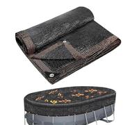 Bâche en filet pour piscine ovale fine antirouille haute | Bâche en filet pour piscine familiale, hiver, maison, hôtel, jardin, cour, patio, pelouse, porche