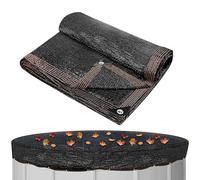 Bâche en filet pour piscine ronde - Protection pour filet durable en polyéthylène haute densité de 6 m, protection anti-poussière pour feuilles de natation en plein air, forte sécurité, barrière pour