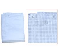 Bâche en maille avec œillets en polyéthylène traité anti-UV, bordée et renforcée avec œillets. Convient pour les couvertures extérieures, rideaux de balcon, rideaux. Livrée dans une enveloppe.