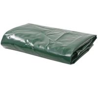 Bâche en PVC épaisse 2,5 x 3,5 m - 650 g/m² - Verte - Imperméable et résistante aux UV - Avec œillets métalliques - Bâche pour remorques, barbecues et meubles de jardin