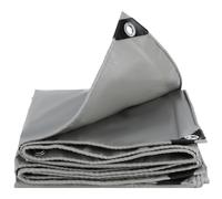 Bâche en PVC robuste 450 g/m² imperméable, œillets renforcés, résistante aux intempéries, UV, poussière, neige, bâche verte pour toit d'abri de jardin, poulailler, piscine, étang, caravane, camion
