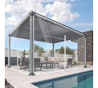 Bâche en PVC transparente - Bâche de protection / rideau de protection - Imperméable - Avec œillets et fermeture à glissière - Grammage 420 g/m² - Dimensions 2 x 3 m - Transparent