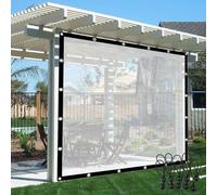 Bâche en PVC Transparente et imperméable pour pergola avec côtés à œillets de Taille Personnalisable Convient aux Jardins Pergolas Terrasses Porches Serres,Wxh,300x500cm