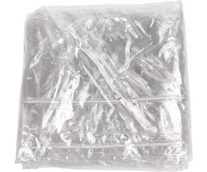 Bâche en PVC transparente, imperméable, résistante à l'huile et aux UV, robuste, avec œillets et corde, 2,6 x 4 m