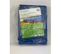 Bâche en tissu GardenMate, bâche de protection universelle, verte et bleue, 5 x 6 m, 90 g/m², imperméable