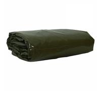Bâche en toile avec revêtement en PVC 650 g/m² - Vert olive - 3,5 x 5 m - Imperméable, indéchirable et résistante aux intempéries - Avec œillets - Renfort des bords - Pour jardin, voiture, bateau