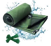 Bâche en toile extra-robuste - Bâche de protection - 650 g/m² - Imperméable - Résistante aux UV - Indéchirable - 2 x 3 m - Verte