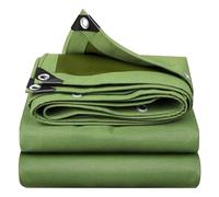 Bâche en toile imperméable robuste de 1 x 1,5 m à 5 x 5 m, housse verte à œillets pour voiture, bateau, camping, auvent - Bâche de protection extérieure durable