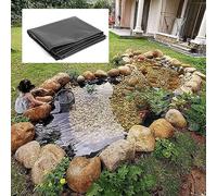 Bâche EPDM pour Bassin, 1 mm d'épaisseur, Noire, résistante et Anti-Perforation, Disponible en 7,5 x 5 m, 7,5 x 6 m et 7,5 x 7 m, pour fontaines et Jardins Aquatiques. Épaisseur : 0,12 mm (5