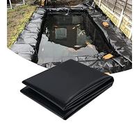 Bâche EPDM pour Bassin 8x12 pi, revêtement HDPE étanche pour bassins à Poissons extérieurs, bassins à carpes koï, bâche d'étanchéité Noire pour bassins de Jardin (Dimensions : 6x6 m)