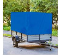 Bâche Étanche de Protection pour Remorque 500 g/m² Bleu 4 x 5 m