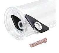 Bâche Étanche Transparente 220 x 320 cm Protection Imperméable Bâche en PVC Epaisse Multifonction pour Serre Pergola Camping Jardin Plantes Voiture, Couleur Transparente