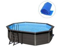 Bâche été ovale piscine composite 6.64 x 3.86 m