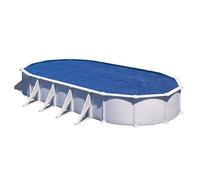 Gre Bâche d'été pour piscine hors-sol ovale 805 x 460 cm 180 µ Bleu