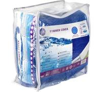 Gre Bâche d'été CV300 pour piscine hors-sol ronde Ø300 cm – à bulles 180 µm – Bleu