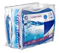 GRE CPR550 - Bâche d'été pour piscines Rondes de Ø550cm de diamètre, épaisseur 180µ, Couleur Bleue