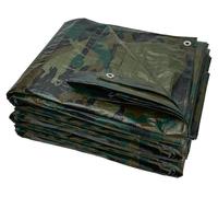 Bâche Garronda imperméable, avec œillets – 5 x 10 m, 100 g/m² – bâche imperméable en PE – résistante aux UV et à la moisissure – bâche pour voiture, bois, piscine – GD-0162, multicolore