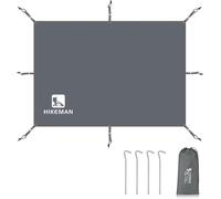 Bâche grise de 180 x 210 cm, imperméable, idéale pour être placée sous la tente, comme auvent ou pour les pique-niques