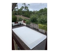 Bâche Hivernage Filet Blanc 350 g/m² Traitée Anti-UV 8,60 x 4,60 m pour Piscine Max. 8 x 4 m - Fabrication Française Direct Usine