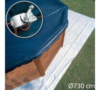 Bâche hivernage piscine hors-sol gré Ø730 cm