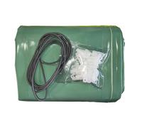 Bâche hivernage Piscine Hors Sol Ubbink Azura Ø 410 cm - Toile PVC 580 g/m² Vert Amande - Couverture Hiver