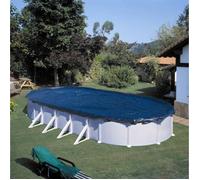 Bâche hivernage pour piscine ovale GRE - 1000x550 cm - 100gr/m²