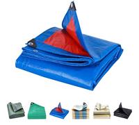 Bâche Imperméable 140 x 200 cm en PE 160G/M², Lourde et Résistante, Indéchirable, Anti UV, Intempéries Bâche de Protection Extérieur, Bâches Armée avec Oeillets pour Jardin, Exterieur, Bleu