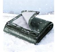 Bâche Imperméable 140 x 200 cm en PE 160G/M², Lourde et Résistante, Indéchirable, Anti UV, Intempéries Bâche de Protection Imperméable avec Oeillets pour Jardin, Exterieur, Vert