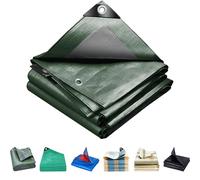Bâche Imperméable 140 x 240 cm en PE 160G/M², Lourde et Résistante, Indéchirable, Anti UV, Intempéries Bâche de Protection Extérieur, Bâches Armée avec Oeillets pour Jardin, Exterieur, Vert