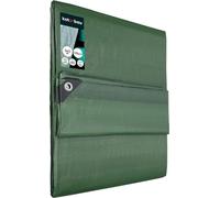 Bâche imperméable 3 x 3 m, vert olive - Housse de protection en polyester résistant, résistante aux UV