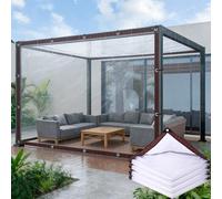 Bâche Imperméable 480 x 660 cm 80 G M², PVC, Imperméables, Résistant à La Poussière, Protection Contre Le Vent et Indéchirable, Bâche Transparente Imperméable pour Jardin, incolore