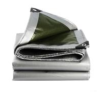 Bâche imperméable argentée en polyéthylène robuste de 16 mm avec œillets antirouille pour toit extérieur, bateau, piscine, protection UV et indéchirable, taille 40 x 30 x 10 cm