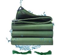 Bâche imperméable, poids lourd 650gsm, résistant aux UV, vert-c, W3m x L3m