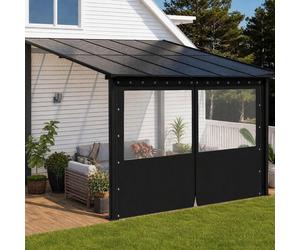 Bâche imperméable pour pergola - avec fermeture éclair et œillets renforcés - 2,5 x 3,6 m