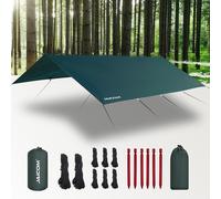 Bâche imperméable, verte - 3 x 4 mètres - Polyester - Légère