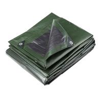 WerkaPro 04110 - Bâche industrielle - Ultra Lourde - 5 x 8 m - 240g/m2 - Réversible - Noire et Verte