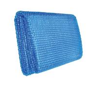 Bâche isolante pour piscine - Bloque les débris flottants anti-poussière et anti-évaporation - Tapis bleu 260 x 170 cm + drap lesté de 620 g, barrière en résine tissée - Pour jeux d'eau en plein air
