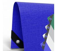 Bâche multi-usages 6 x 10 m - 260 g/m² bleue, résistante aux UV, imperméable, PE/PVC, indéchirable, pour l'extérieur et l'intérieur, avec œillets en aluminium