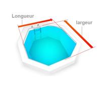 Bâche opaque pour piscine enterrée Octogonale