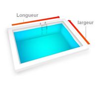 Bâche opaque pour piscine enterrée Rectangulaire
