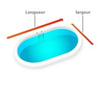 Bâche opaque pour piscine hors sol Ovale