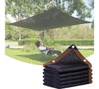 Bâche pare-soleil de jardin 70 % 90 % en maille avec œillets pour une suspension facile, idéale pour une utilisation en extérieur, 102,6 x 12,2 m, noir