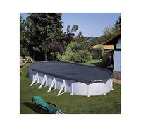 Gre Bâche d'hivernage piscine ovale hors-sol Argenté 930 x 560 cm