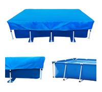 Bache Piscine Rectangulaire 4X2M Pool Cover 400X210Cm Bâche De Couverture Été Et Hiver Hors Sol Pour Piscine Rectangulaire C[CA12]
