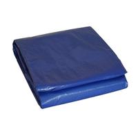 Bâche piscine rectangulaire 6 x 10m Bleue marine avec filet d'écoulement résistance 140g/m2