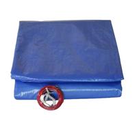 Bache piscine ronde 420 cm pour piscine de 360 cm Bleue et verte filet d'écoulement