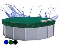 Bâche Piscine Ronde | Piscines 2.80 à 3.20 m | Dimensions Ø 3.80 m | Vert | Couverture été & Hiver | Solaire Feuille de Tissu en PE de 180g/m² avec Double Revêtement | Résistante aux UV & à l'hiver