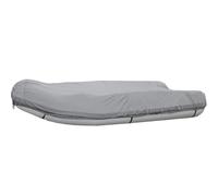 Bâche pour Bateau Pneumatique Étanche, Housse De Protection en Tissu Oxford 210D, Couverture Imperméable Anti-UV pour Annexe, Kayak, Canoë Et Canot Gonflable (380 * 200 * 46cm)